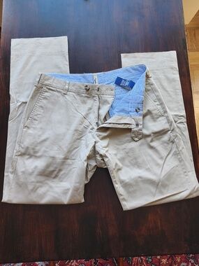 Faconnable Men’s Khaki Chino Pants Size 32 Regular